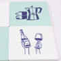 Wine, Cheese And Coffee Ceramic Coasters, thumbnail 4 of 5