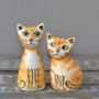 Handmade Ceramic Cat Salt And Pepper Shakers, thumbnail 5 of 5