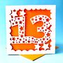 Personalised Stars Age Thirteenth Birthday Card, thumbnail 2 of 4