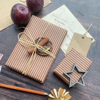 Burgundy Stripe Paper Fibre, 9 of 9