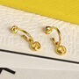 18ct Gold Vermeil Plated Birthstone Hoop Earrings, thumbnail 1 of 12