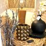 Bronze Bobble Ceramic Vase Hurricane Lantern, thumbnail 6 of 7