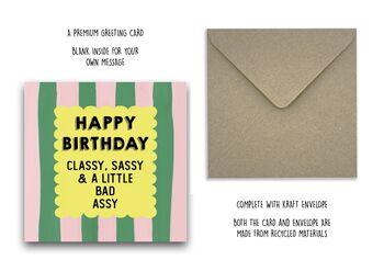 Classy Sassy Birthday Card, 5 of 8