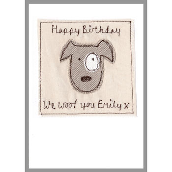 Personalised Dog Birthday Card For Her, 8 of 12