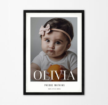 Set Of Three Personalised Black And White Photo Prints, 8 of 11