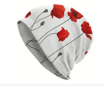 Soft Chemo Headwear Beanie Hat Bandana Various Poppy, 7 of 10