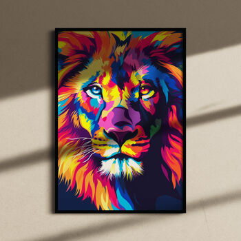 Pop Art Lion Print, 4 of 8