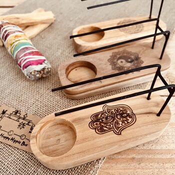 Teak Wood Palo Santo And Smudge Stick Heater, 2 of 10