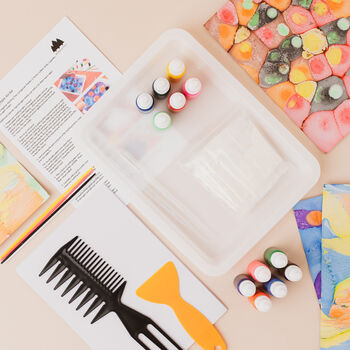 Marbling Paint Art Kit, Diy Printing Diy Craft Kit, 2 of 12