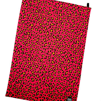 Leopard Print Handmade Tea Towel, 8 of 11