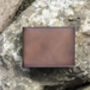 Personalised Brown English Leather Card Wallet Gift, thumbnail 1 of 9