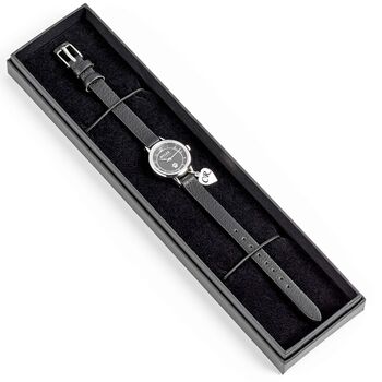 Personalised Watch With Sterling Silver Heart Charm, 2 of 2