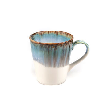 Blue V Shaped Handmade Porcelain Mug, 2 of 9