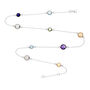 Chennai Sterling Silver And Multi Gemstone Necklace, thumbnail 3 of 9