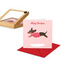 Festive Christmas Dachshund, Pack Of 10 Cards, thumbnail 2 of 2