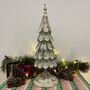 Distressed Metal Christmas Tree Ornament, thumbnail 10 of 10