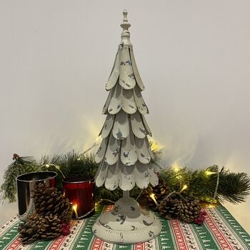 Distressed Metal Christmas Tree Ornament, 10 of 10