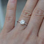 White Topaz Stacking Ring Set In Sterling Silver, thumbnail 4 of 5
