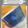 9th Anniversary Pottery Tumbler Blue Green Birthday Mug, thumbnail 8 of 8