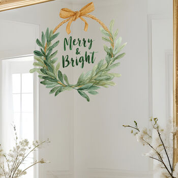 Merry And Bright Window And Mirror Cling, 2 of 2