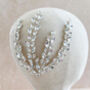 Crystal Leaf Bridal Headpiece, thumbnail 2 of 7