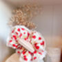 Ditsy Strawberry Lace Scrunchie, thumbnail 2 of 4