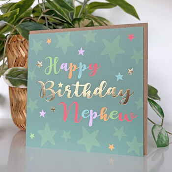 Superstar Nephew Birthday Card, 2 of 2