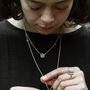 Sustainable Recycled Silver Thea Amulet Necklace, thumbnail 3 of 7
