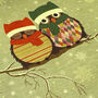 Winter Owl Couple Cushion Cover For Valentine's Day, thumbnail 6 of 7