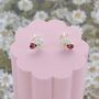 Daisy Ladybird Stud Earrings, thumbnail 1 of 2