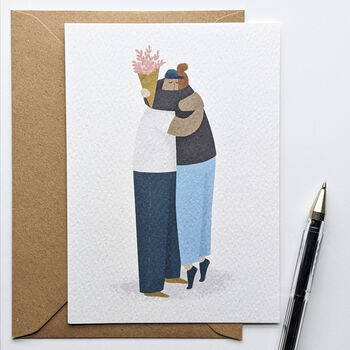 Set Of Illustrated Hug Postcards, 3 of 6