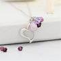 Silver Heart Necklace In Many Colours, thumbnail 6 of 12