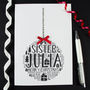 Personalised Sister Christmas Bauble Card, thumbnail 6 of 7