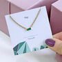 Dainty Baguette Birthstone Necklace, thumbnail 4 of 7