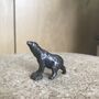 Miniature Bronze Polar Bear Sculpture, 8th Anniversary, thumbnail 2 of 8