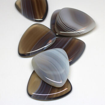 Gray Agate Guitar Pick / Plectrum In A Gift Box, 4 of 7