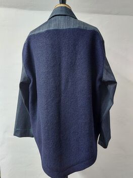 Lancer Parka Style Denim Jacket With Boiled Wool Back, 5 of 6