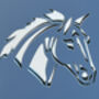 Personalised Horse Head Design House Acrylic Number Sign, thumbnail 3 of 6