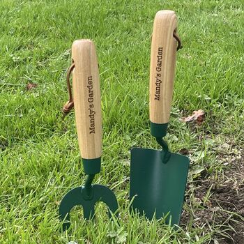 Personalised Fork And Trowel Gardening Set For Gardener, 2 of 6