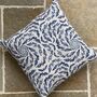 Inky Sky Whirlwind Linen Cushion, thumbnail 2 of 4
