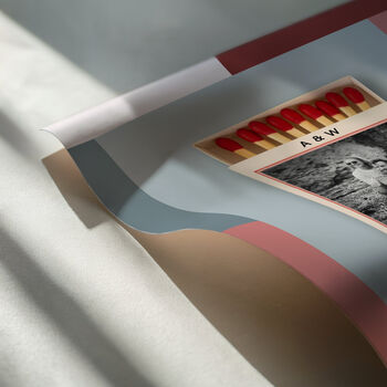 Personalised A Perfect Match Matchbook Print, 3 of 12