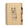 Personalised Australian Terrier Engraved Notebook And Pen Set, thumbnail 1 of 2
