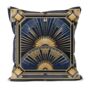 Deco Elegance In Blue Art Deco Cushions Design Two, thumbnail 3 of 7