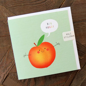 Big Hugs Peach Card, 4 of 4