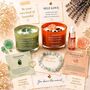 Crystal Candle And Jade Aromatherapy Bracelet Gift Set For Relaxation, Mindfulness, Self Care And Meaningful Wellness Gifting, thumbnail 2 of 10