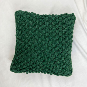 Fair Trade Chunky Boho Bobble Wool Cushion Cover 40cm, 6 of 12