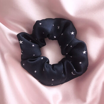 Navy Star Print Scrunchie And Earrings Set, 3 of 5