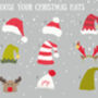 Pick Your Christmas Hat Family Christmas Cards Pack Of 10, thumbnail 2 of 3