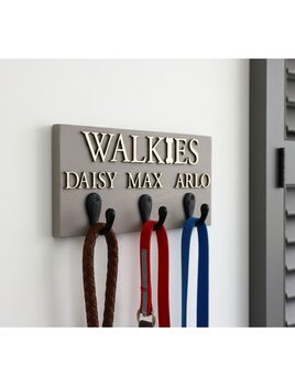 Personalised Dog Lead Hook | Curated Painted Range, 4 of 6