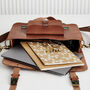 Personalised Lifetime Guarantee Handmade Leather Laptop Bag, thumbnail 4 of 6